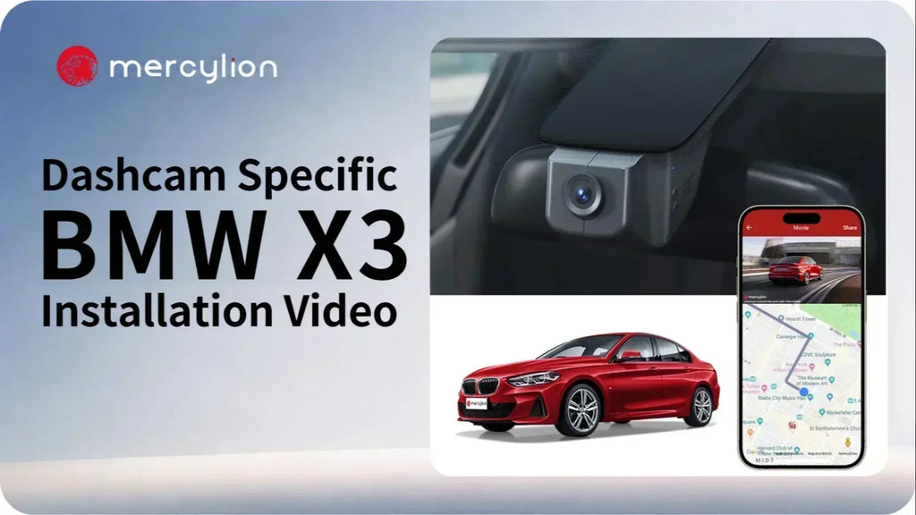 BMW X3 dash cam installation