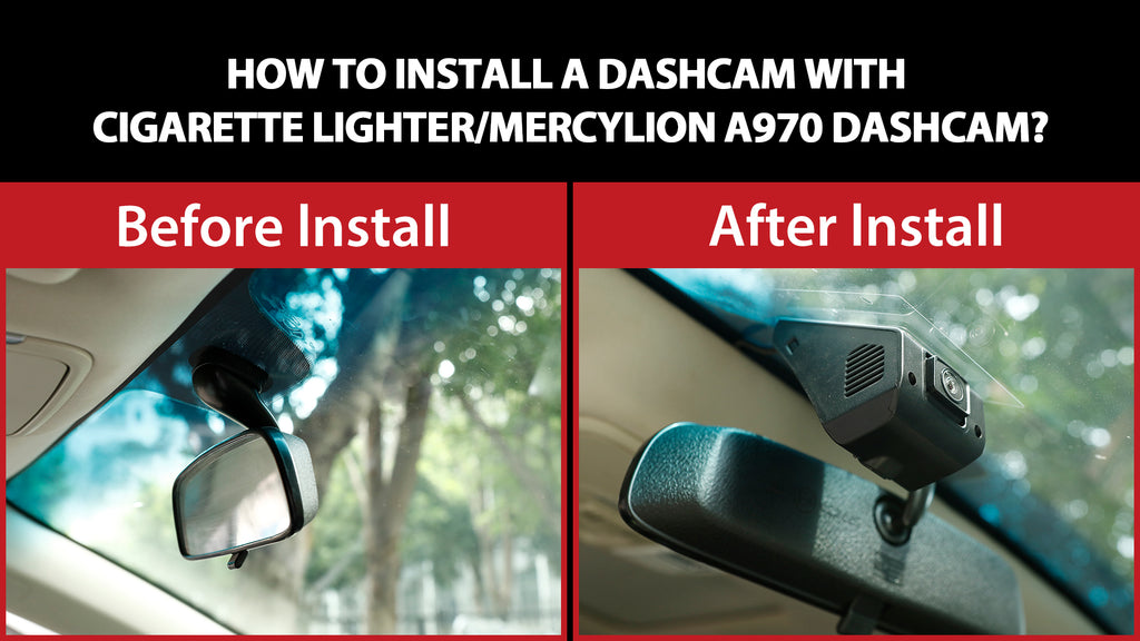 How to install the dashcam in cigarette lighter/Mercylion A970 dashcam?