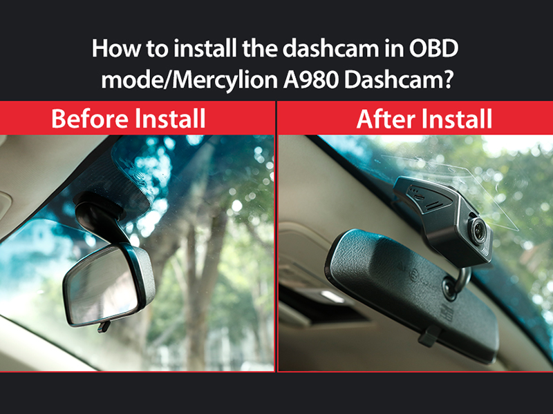 How to install the dashcam in OBD mode/Mercylion A980 Dashcam?