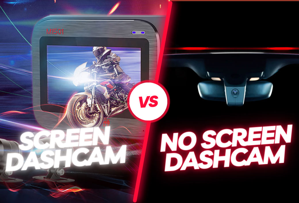 No Screening Screen Dashcam VS NO Screen Dashcam – Mercylion