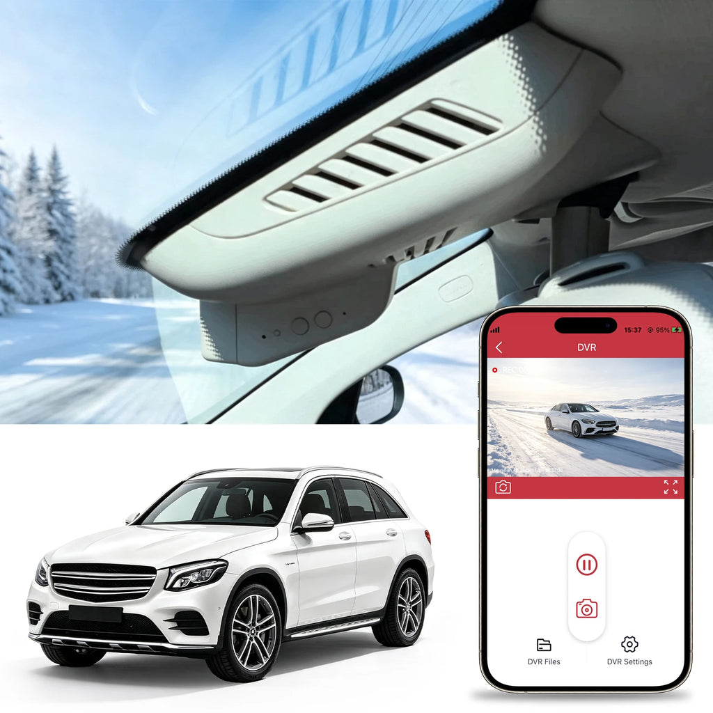 Mercylion A10-2 Dashcam für Mercedes C260, C300, GLC250, GLC260, GLC300 (Modelljahre 2016–2019) sowie AMG GLC43 und AMG C63s
