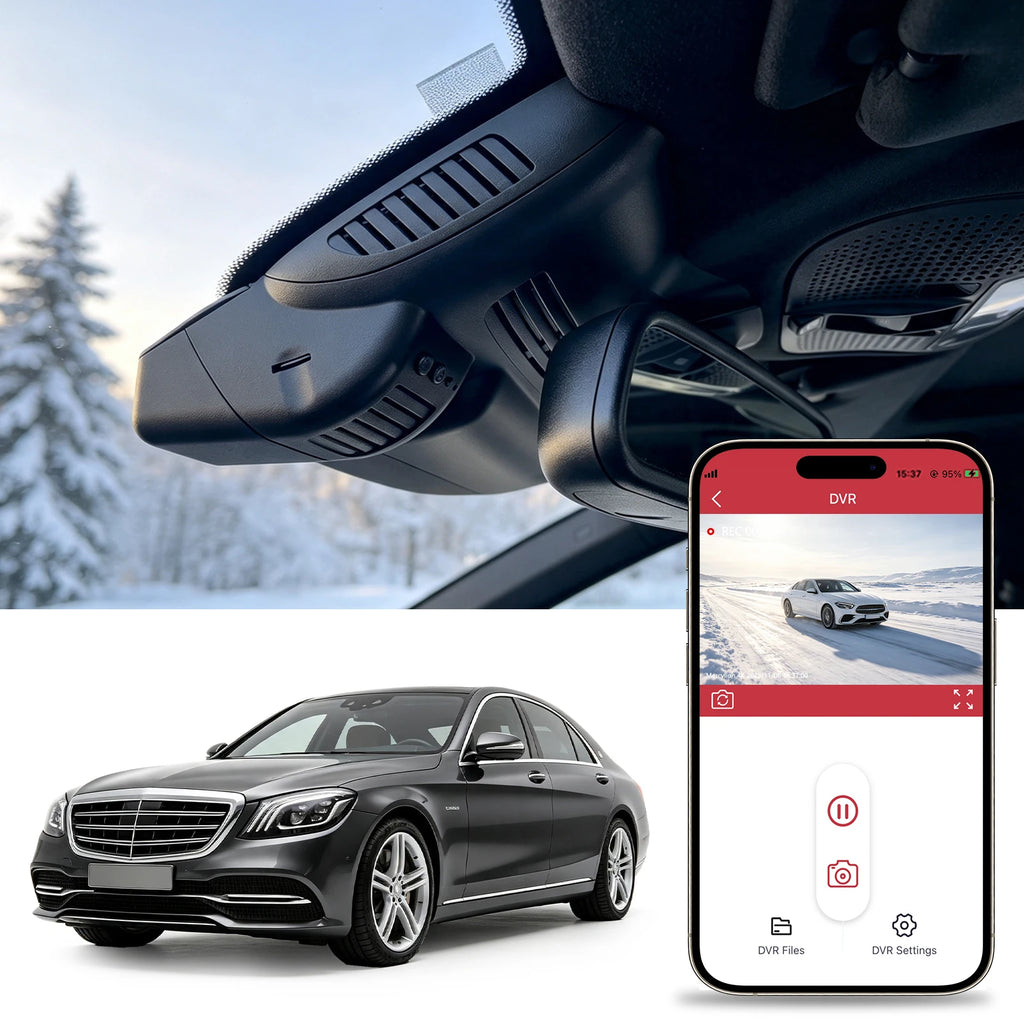 mercedes s class dashcam wifi app oem style mercylion a12