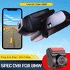 Mercylion A20-2CH Dual Dashcams Front and Rear 2K/1080P WiFi Hidden Design For BMW