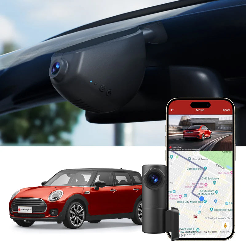 hidden bmw clubman dashcam