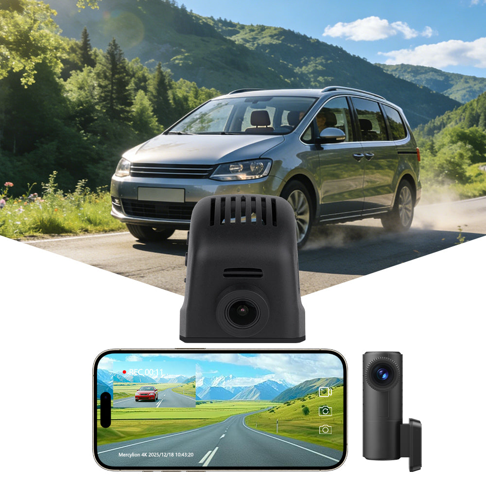Mercylion A55 Dash Cams for VW Tiguan L Sharan Magotan Lamando Passat Skoda Rock Atlas Golf