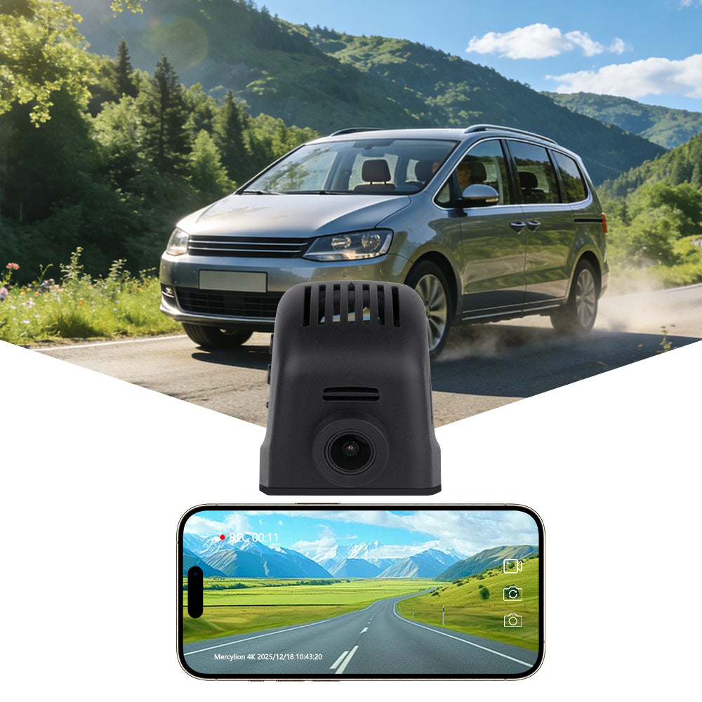Mercylion A55 Dash Cams for VW Tiguan L Sharan Magotan Lamando Passat Skoda Rock Atlas Golf