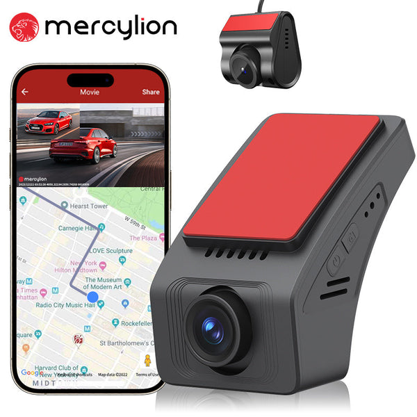 Mercylion A980 Wifi Hidden Car Cam with 2K QHD IMX335 Sony Sensor Night Vision Parking Mode