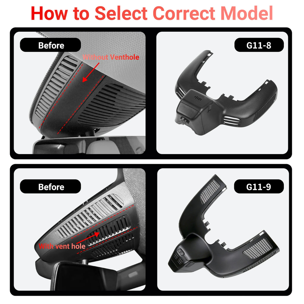 Mercylion G11-9 Dashcams for Mercedes Benz GLE 300D/ 400D/ GLE450/GLE4