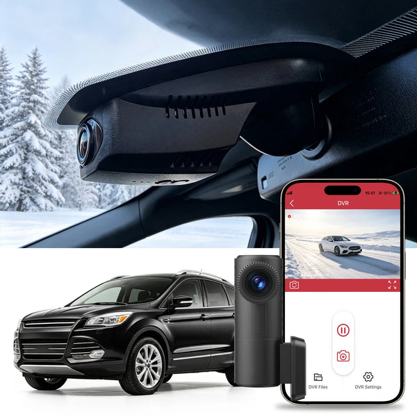 mercylion g127 oem dashcam with rear camera wifi app ford escape kuga