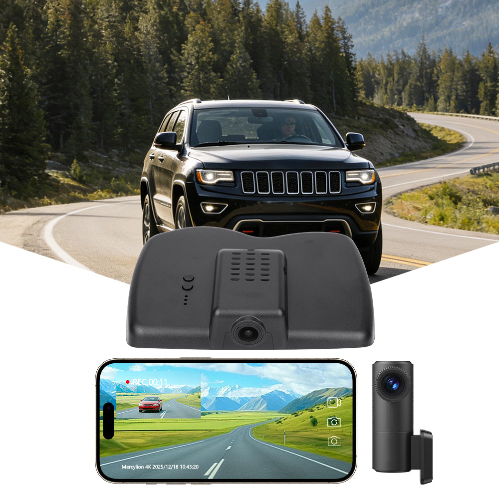 jeep grand cherokee dash cam front and rear