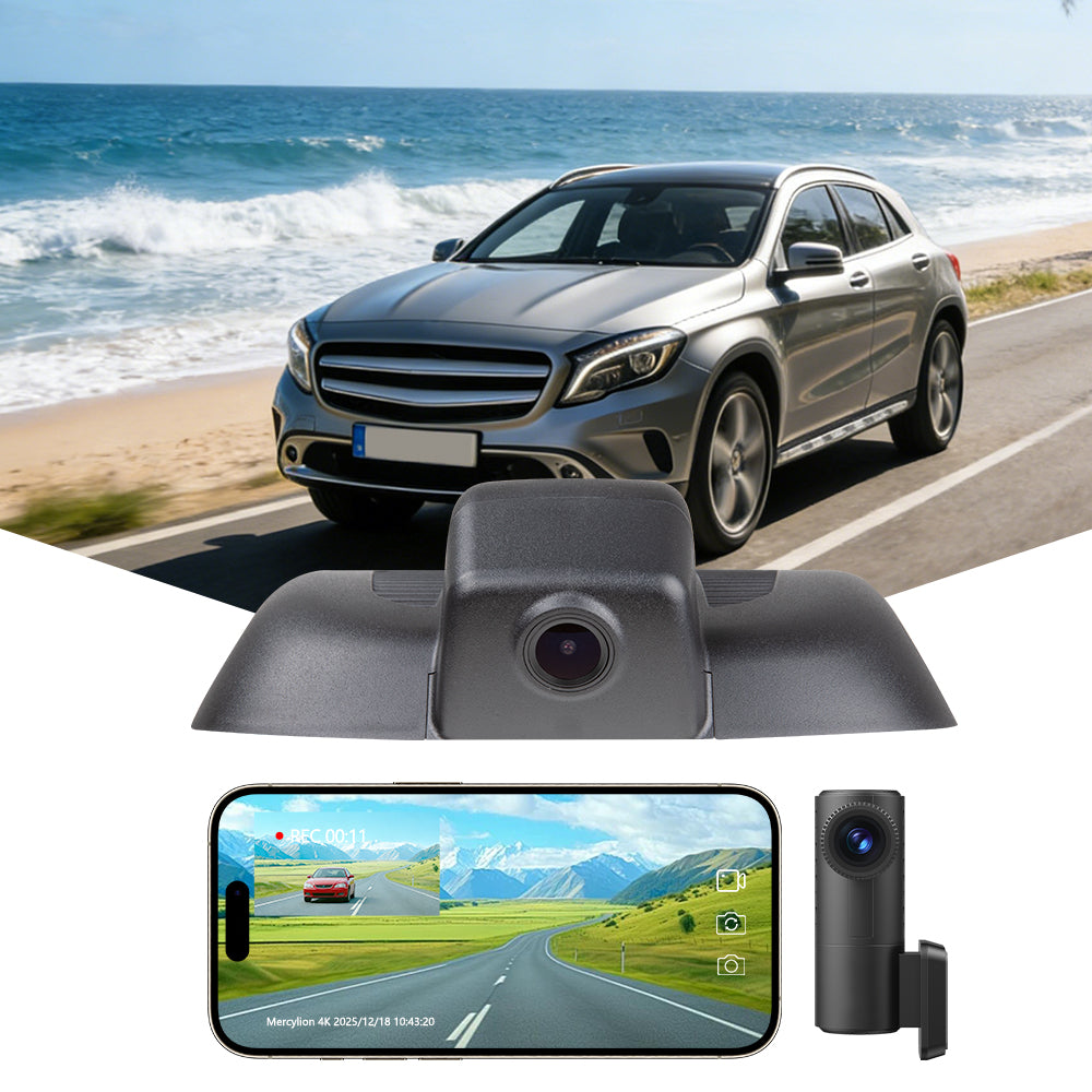 mercedes benz dash cam front and rear
