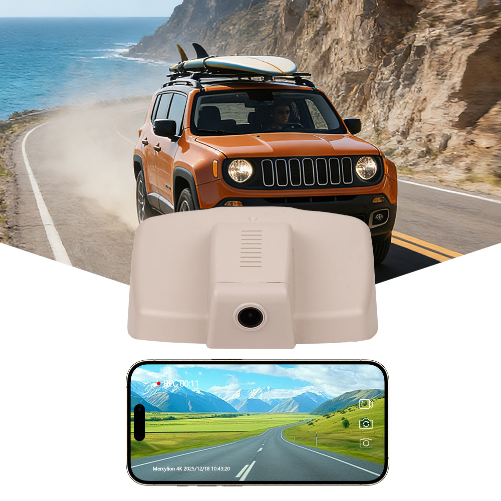 jeep renegade integrated dash cam