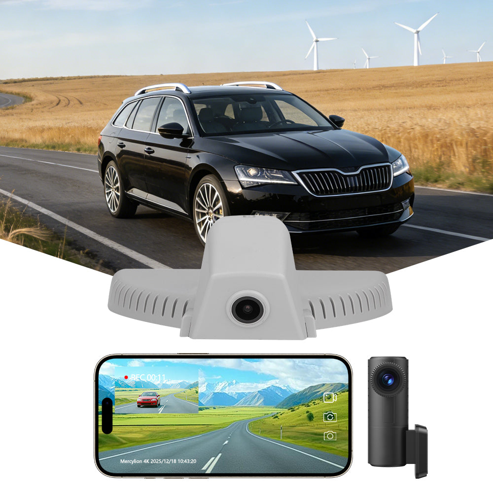 skoda octavia dash cam install