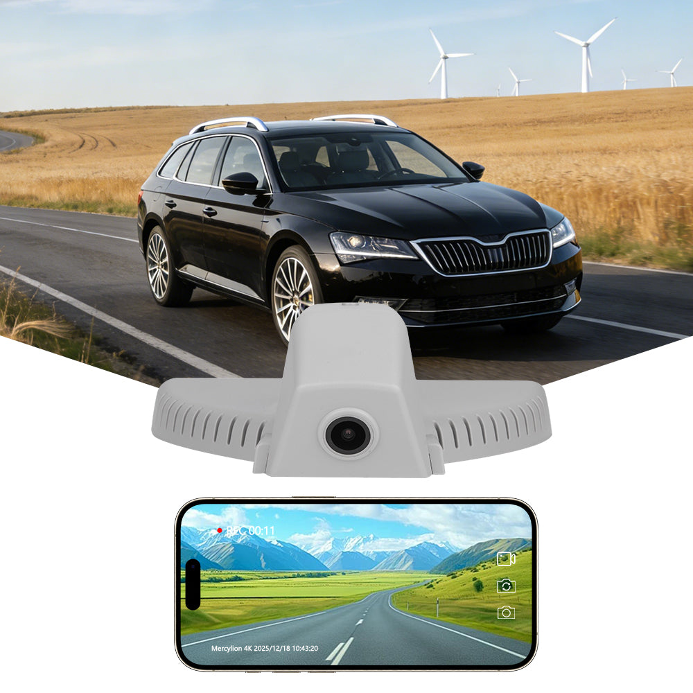 VW Sokda Superb dash cam