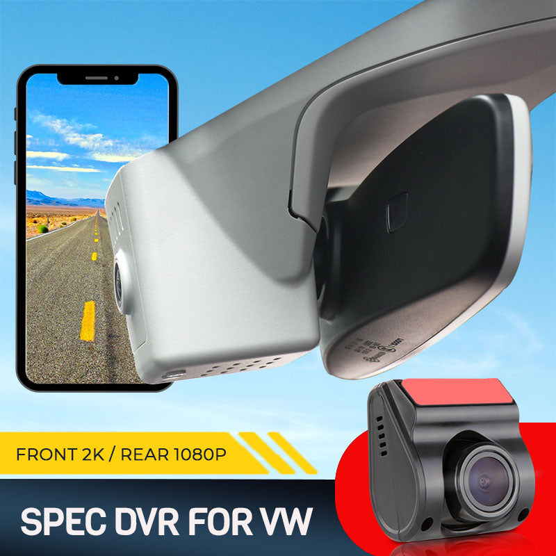 Mercylion A50-2CH WiFi Dual Dash Cam Front and Rear Factory Fitted Dash Cams For Volkswagen