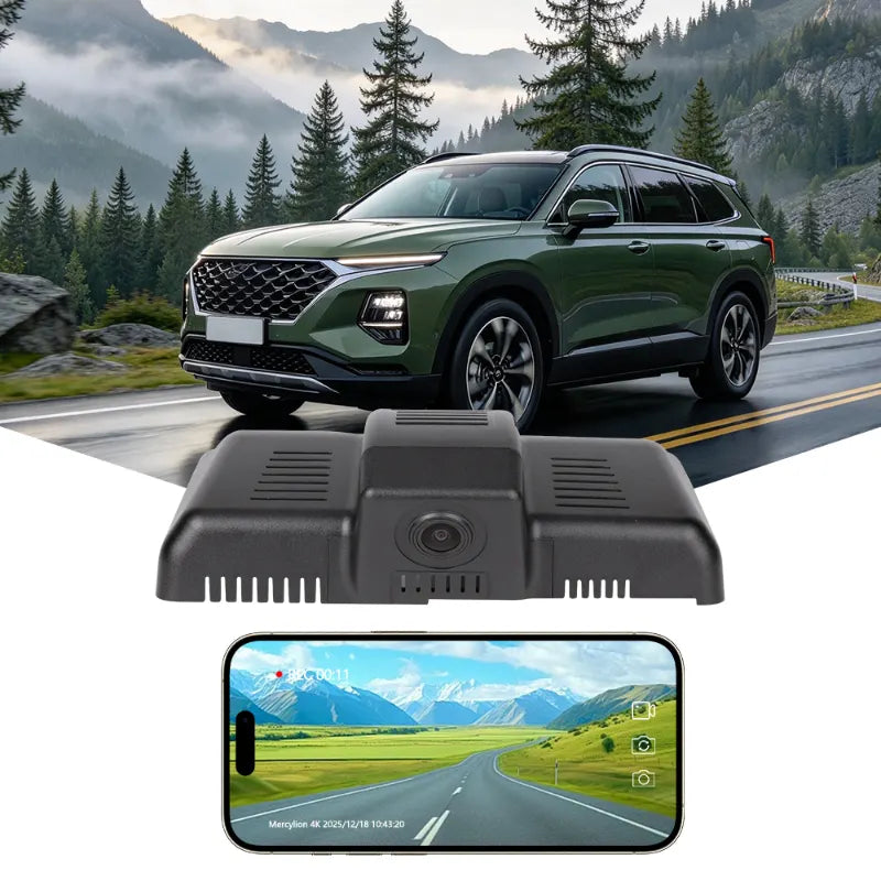 hyundai santa fe dash cam install