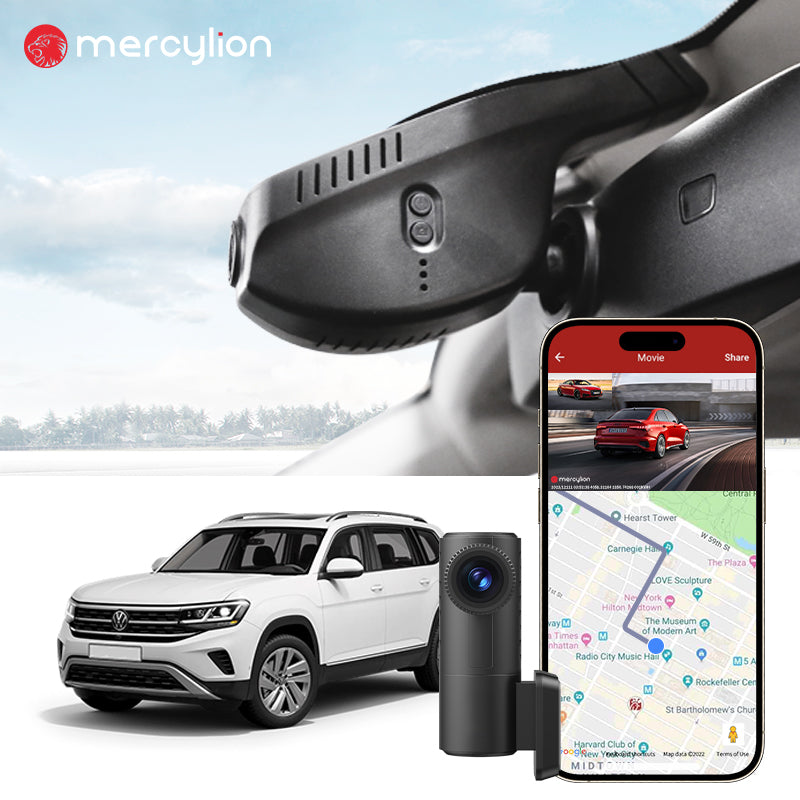 Mercylion G52 Dash Cam for Volkswagen Golf 7 Mk7 Tiguan Taigun Jetta Transporter Skoda Octavia