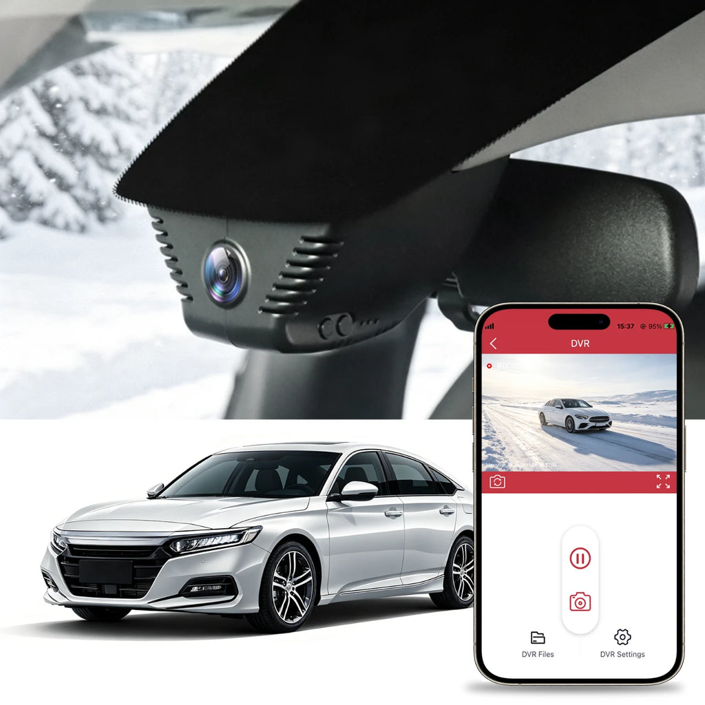 honda accord dash cam front and rear