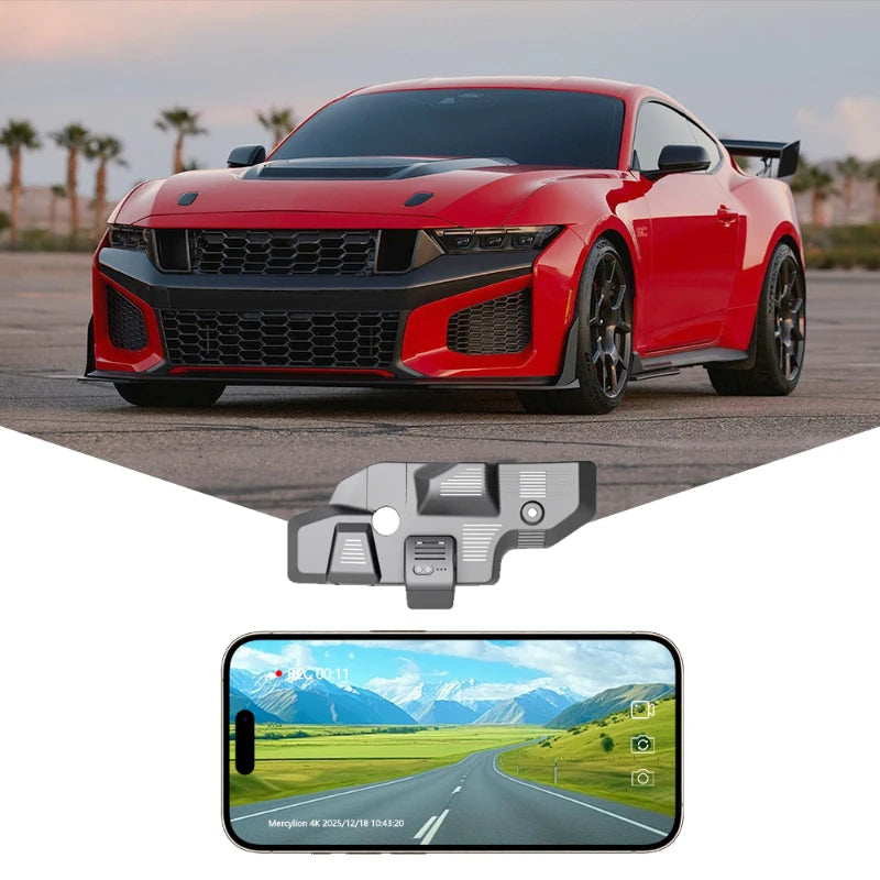 mustang dash cam