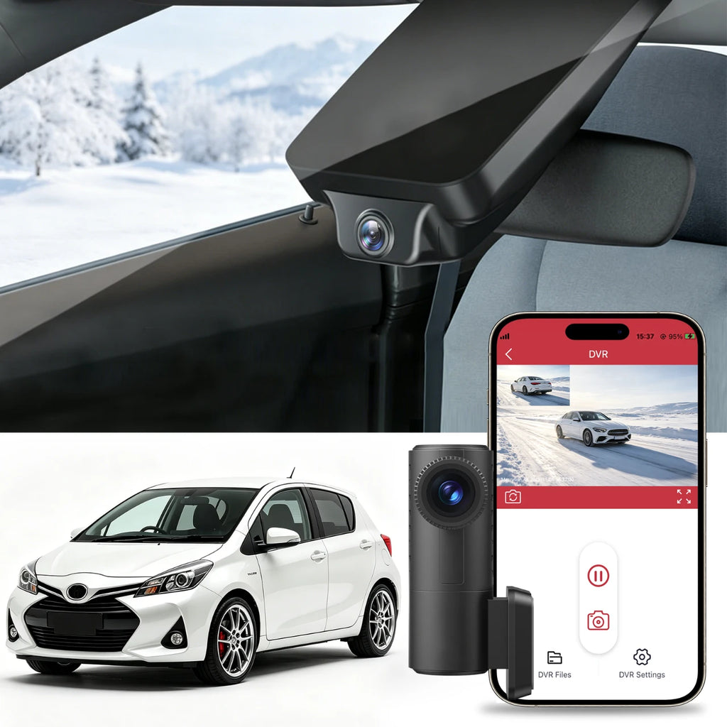toyota yaris dash cam fitting