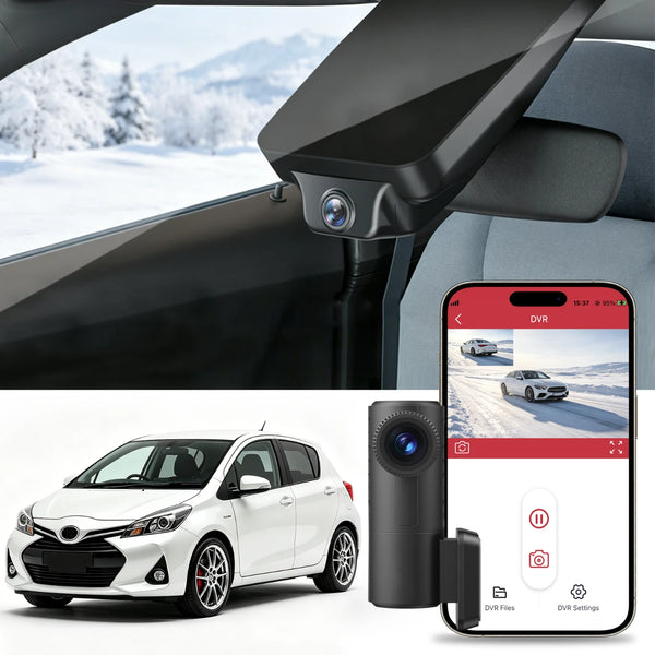 toyota yaris dash cam fitting