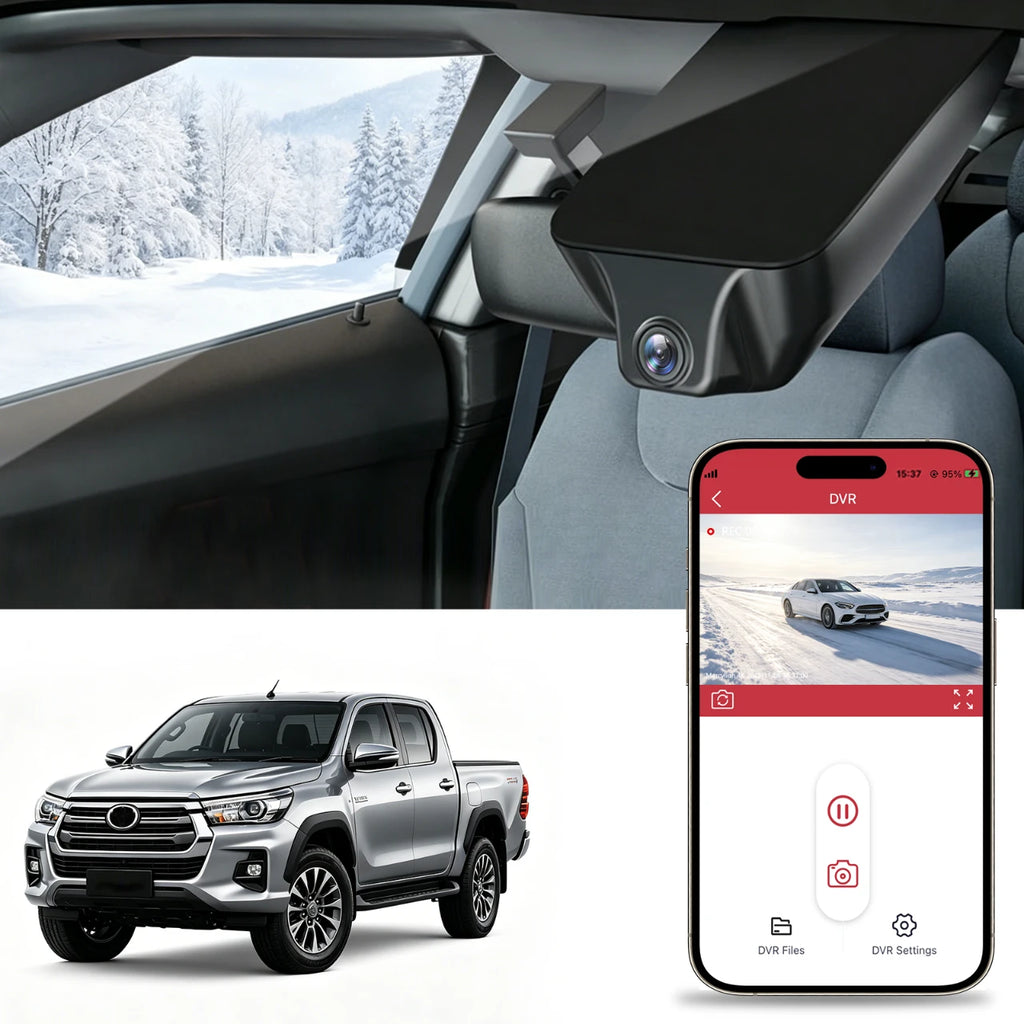 toyota fortuner dash cam install