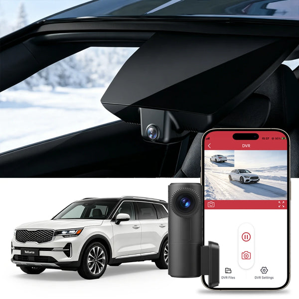 kia telluride dash cam install